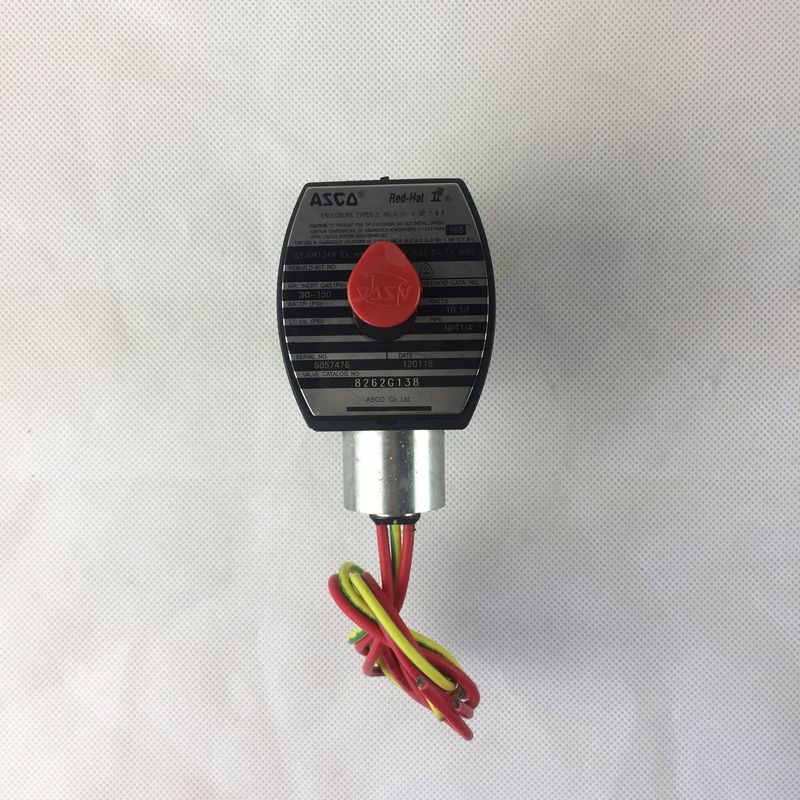 ASCO 8262G138 Общее обслуживание 1/4" Обычно открытый 2/2 направленный односторонний соленоидный клапан