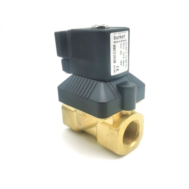 BURKERT 20022979 Тип фланца прямодействующая подключение нижней пластины 2/2 Нормально закрытый FKM Запечатанный латунный клапан 24VDC
