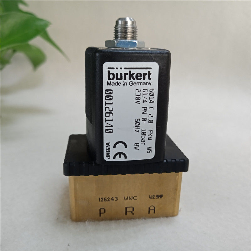 Буркертовский электродинамический клапан 6014C 2.0 FKM G1/4 PN 0-10bar 230V 00126140