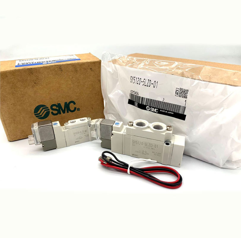 5-портный SMC соленоидные клапаны мягкое уплотнение SY5220-6LZD-01 SY5220-5LZD-C6 SY5220-5LZD