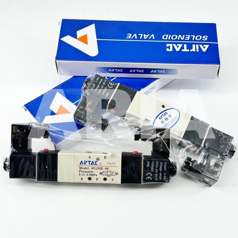 Airtac Solenoid Air Valve ((5/2,5/3 way) - 4V130E06FIG 4V130E-06 4V130P-06