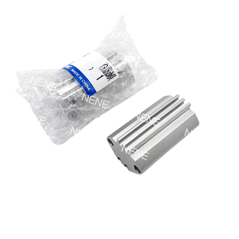 Пневматический компактный цилиндр SMC CQ2A12-10D, диаметр поршня 12 мм, ход 10 мм, серия CQ2A, двустороннего действия