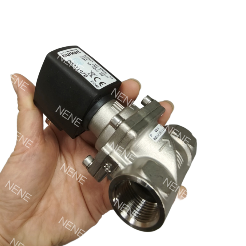 Industrial Electric Solenoid Valve 00323986/00323987 with Stainless Steel Body 40.0 Flow Hole FKM Seal BURKERT