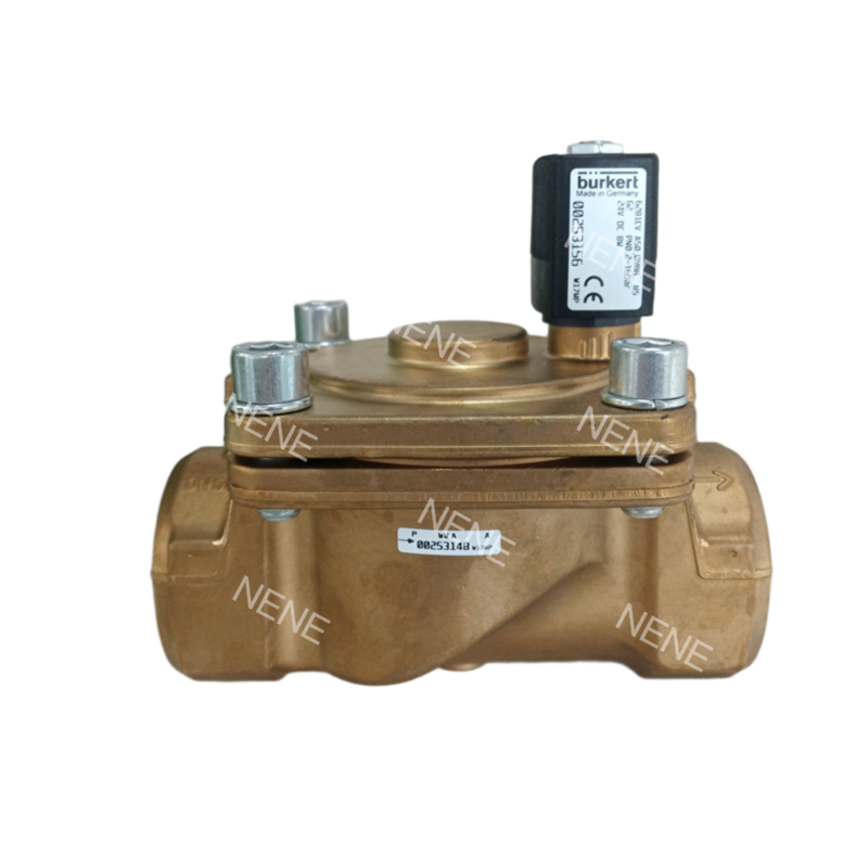 Электромагнитный клапан Burkert 00221851 6281 G3/4 2/2 нормально закрытый 20.0 отверстие для потока NBR уплотнение латунный корпус клапана AC24V 8Вт