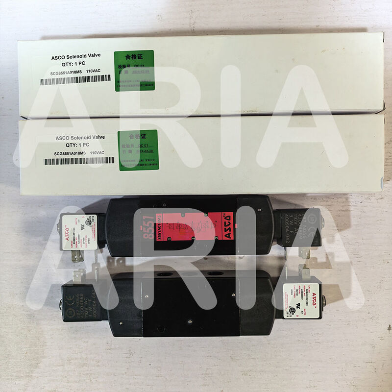 ASCO SC8551A018MS SC8551A017MS 24DC AC110V 4-Way Aluminum 1/4 In Solenoid Valve Намурская установка