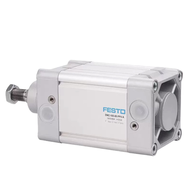 FESTO DNC32-25-PPV-A 163305 Двойной воздушный цилиндр 32 мм с пробоем 25 мм с регулируемой подушкой PPV