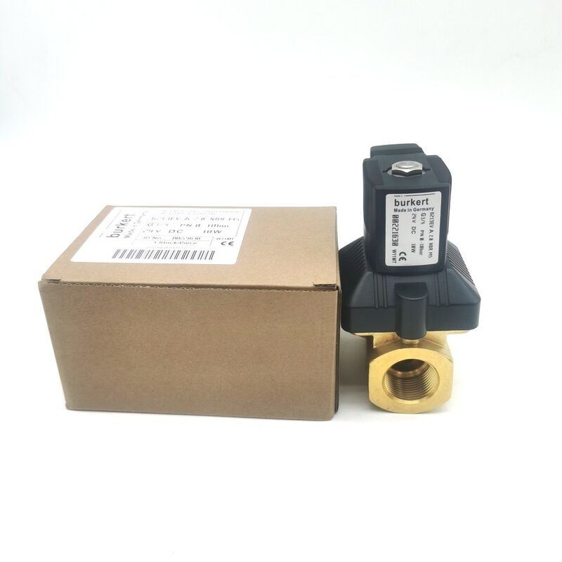 Устойчивый к давлению от 0 до 10 бар Burkert 00221634 Тип 6213 Диафрагма клапан управления, NBR Seal 20 мм отверстие G3/4 соединение, латунное тело DC24V 8W Подходит для -10 ~ 80 ° C автоматическое оборудование