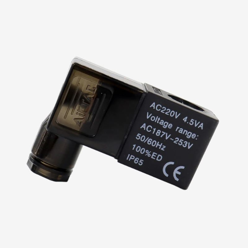 Airtac AC220V DC24V Соленоидная катушка Отдельная заменная катушка для 4V серии Пневматический соленоидный клапан класса F Изоляция Din соединитель Широкое напряжение