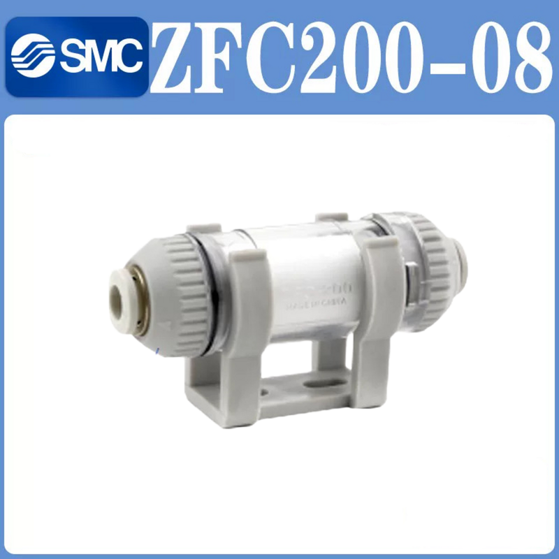 SMC ZFC200‑08 ZFC Series Miniature Inline Suction Filter One‑Touch Push‑In Fitting Wide Operating Pressure‑100kPa‑1.0MPa Flexible Multi‑Direction Mount Automation Pneumatic Circuit