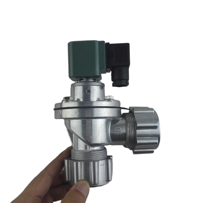 Импульсный клапан DMF-ZM-20 3/4″ с угловым штуцером для рукавного фильтра пылеуловителя – алюминиевый корпус, диафрагма из NBR