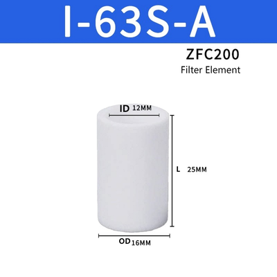 SMC ZFC200 ZFC300 ZFC Серия In‐Line Suction Filter Element Высокая удерживающая способность грязи Блок мелкий мусор Уменьшить колебания вакуума для непрерывного промышленного оборудования для подбора и размещения